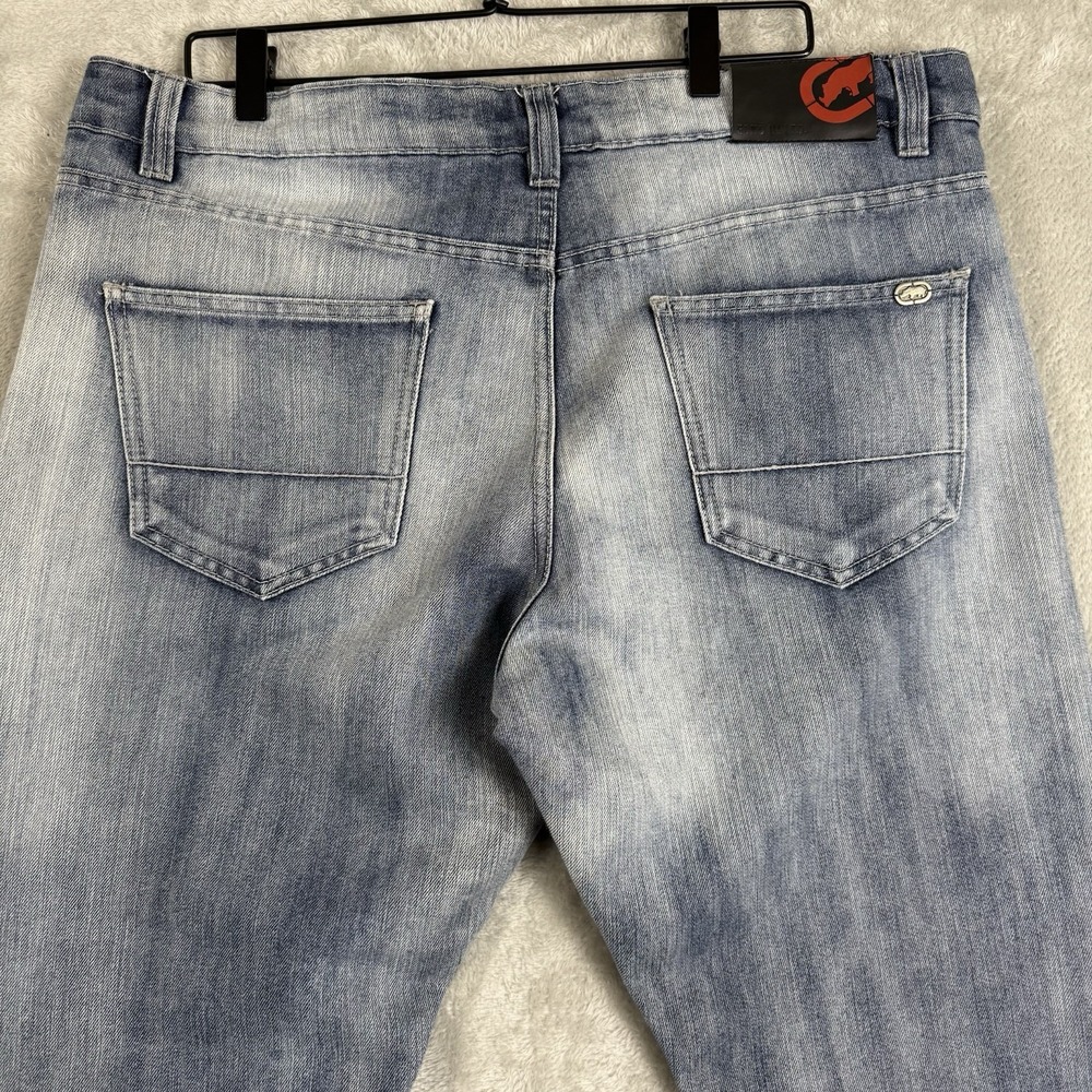Ecko Unltd Jeans Loose Leg Athletic Fit Y2k Hip‎ Hop Denim Men's 36x32 - Picture 8 of 16
